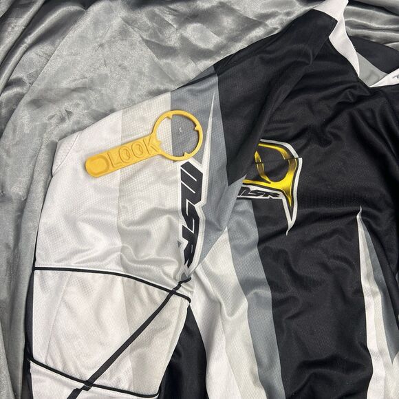 Vintage MSR NXT Racing Jersey Mens L Gray /Black  Padded Elbows Motocross Racing - Picture 14 of 15